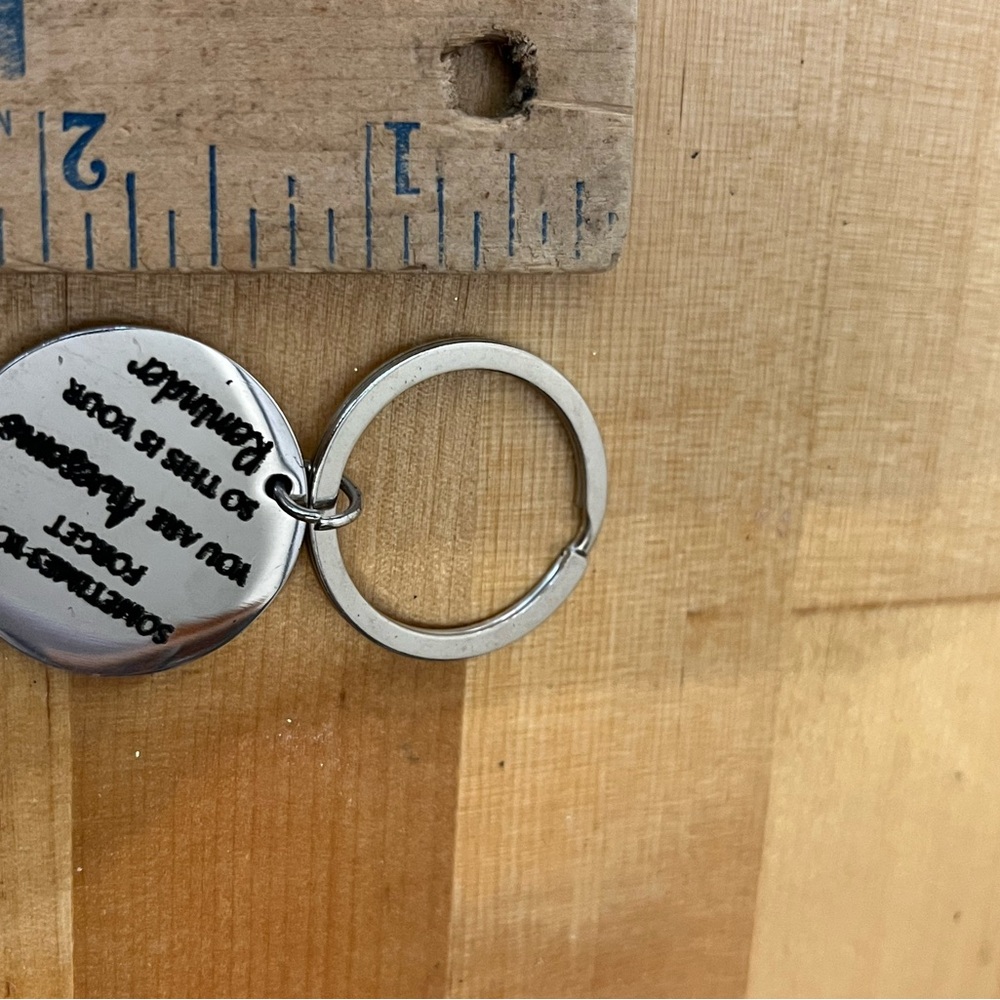 Metal Keychain Bag Charm lot of 5 Appreciation Gift Thank You - Picture 8 of 11